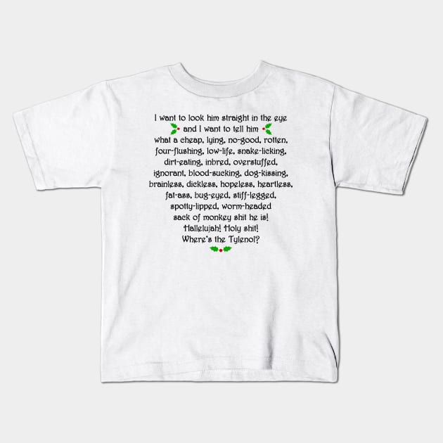 Griswold Rant Kids T-Shirt by klance